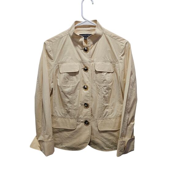 Lafayette 148 New York Light Butter Yellow Jacket Size 2 Military Pockets - Picture 16 of 16